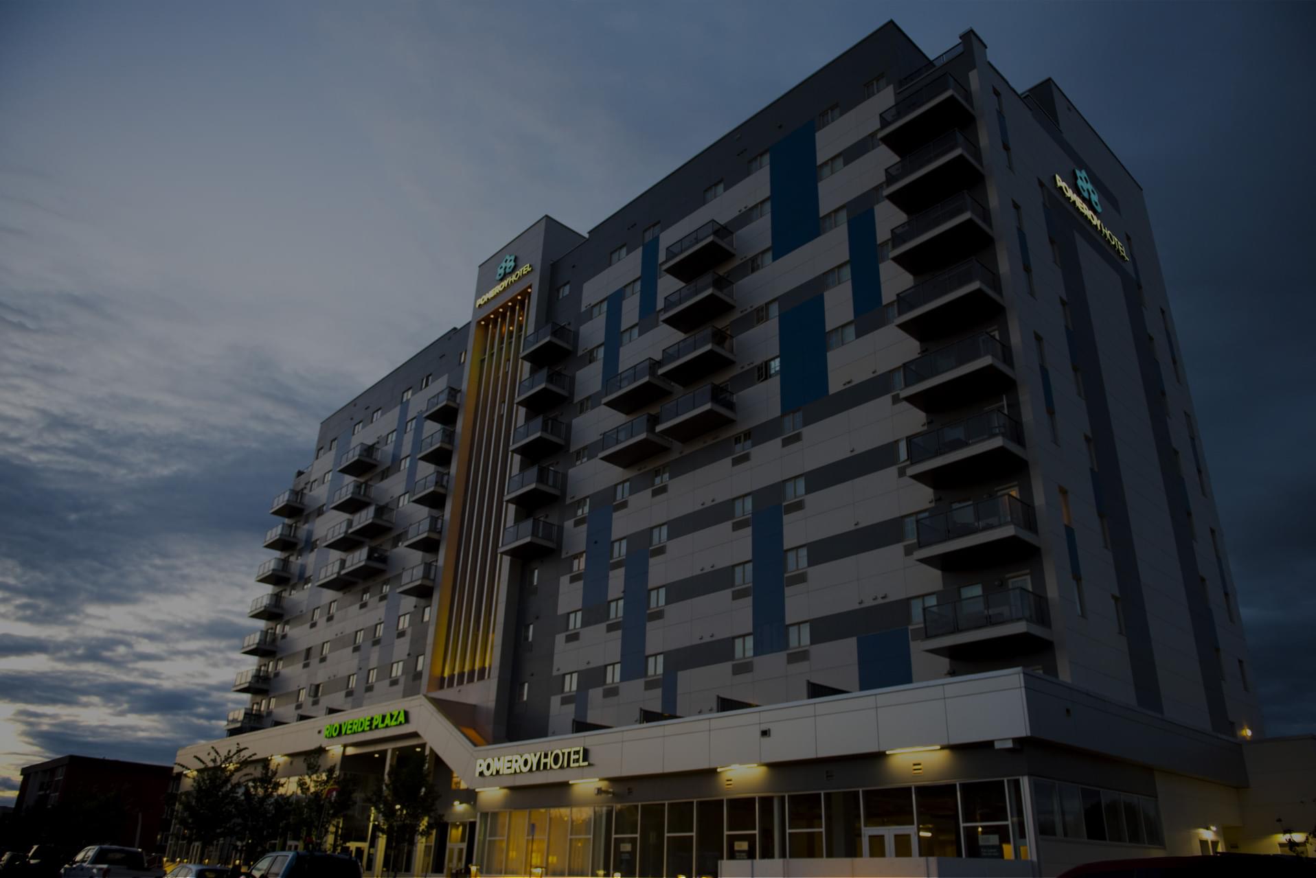 Exterior of the Pomeroy Hotel